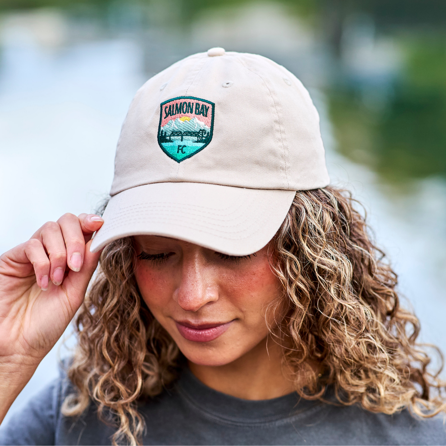 Salmon Bay FC Crest Cream Hat