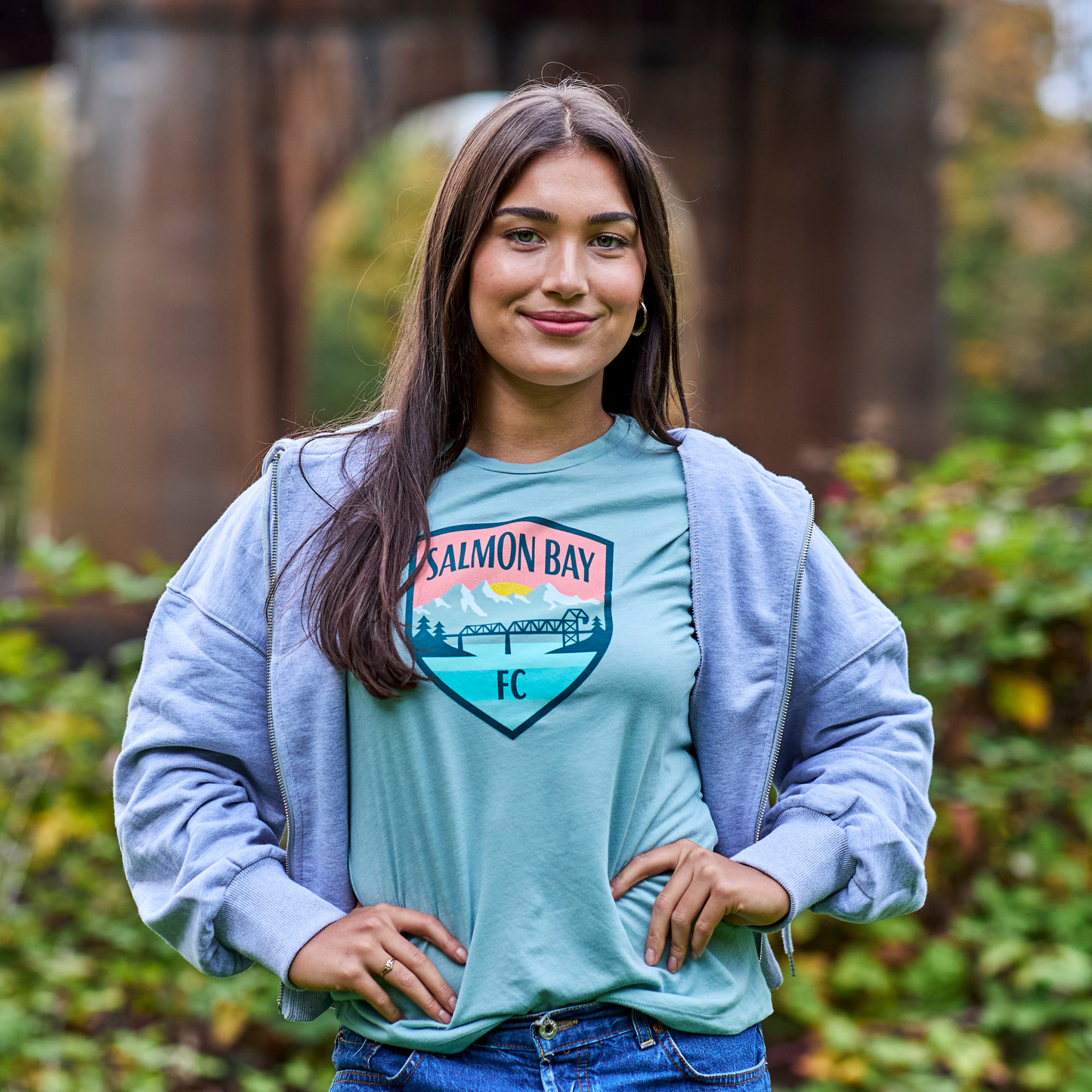 Salmon Bay FC Teal Crest Women's T-shirt