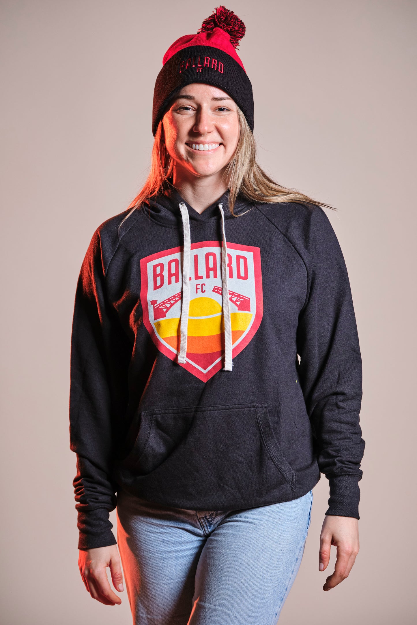 Ballard FC Crest Black Hoodie