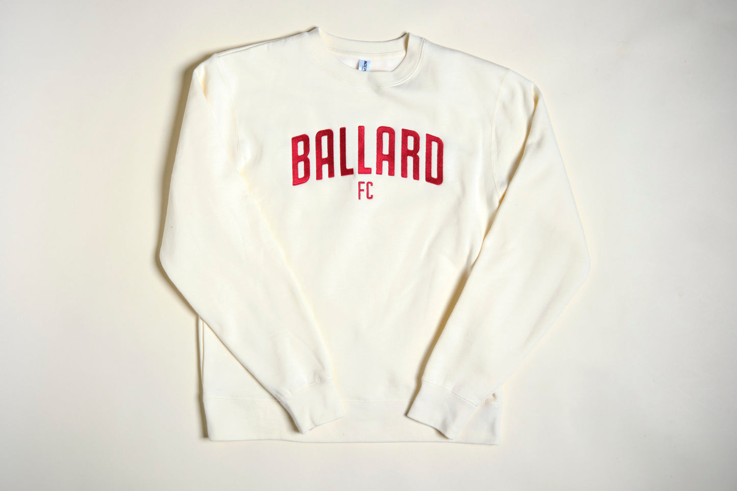 Ballard FC Cream Wordmark Crewneck