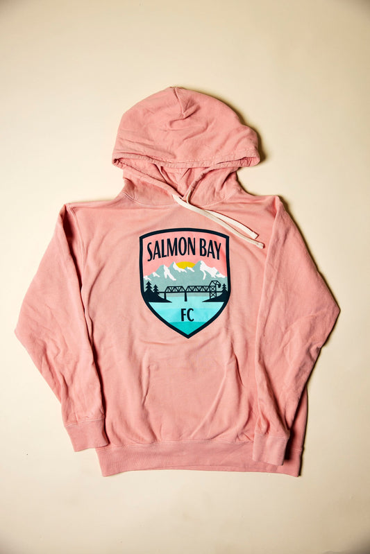 Salmon Bay FC Crest Salmon Hoodie