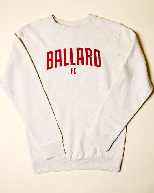 Ballard FC Wordmark Oatmeal Crewneck