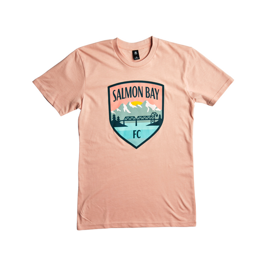 Salmon Bay FC Crest Salmon T-shirt