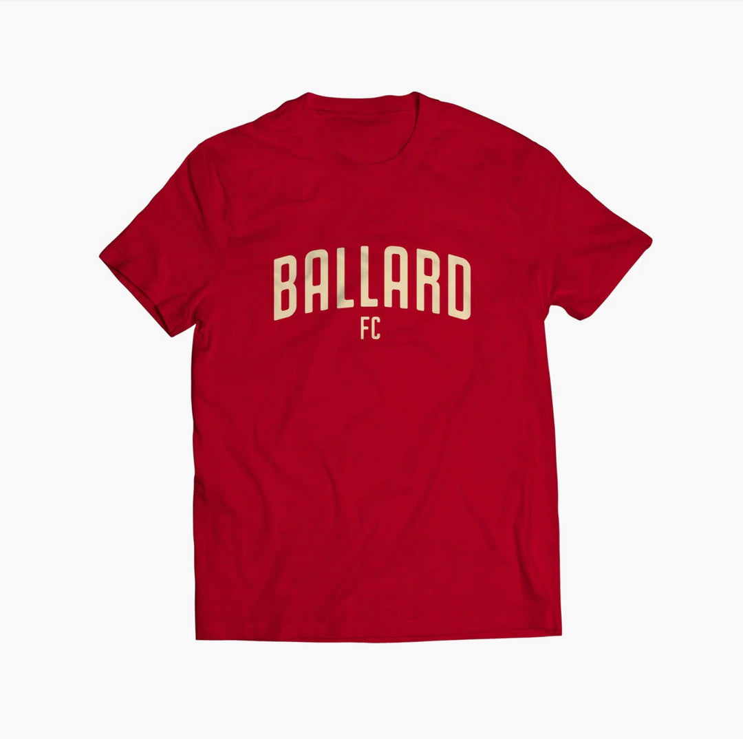 Ballard FC Red Wordmark T-Shirt
