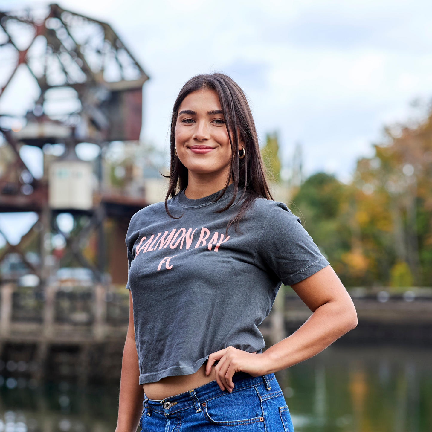 Salmon Bay FC Wordmark Crop Top