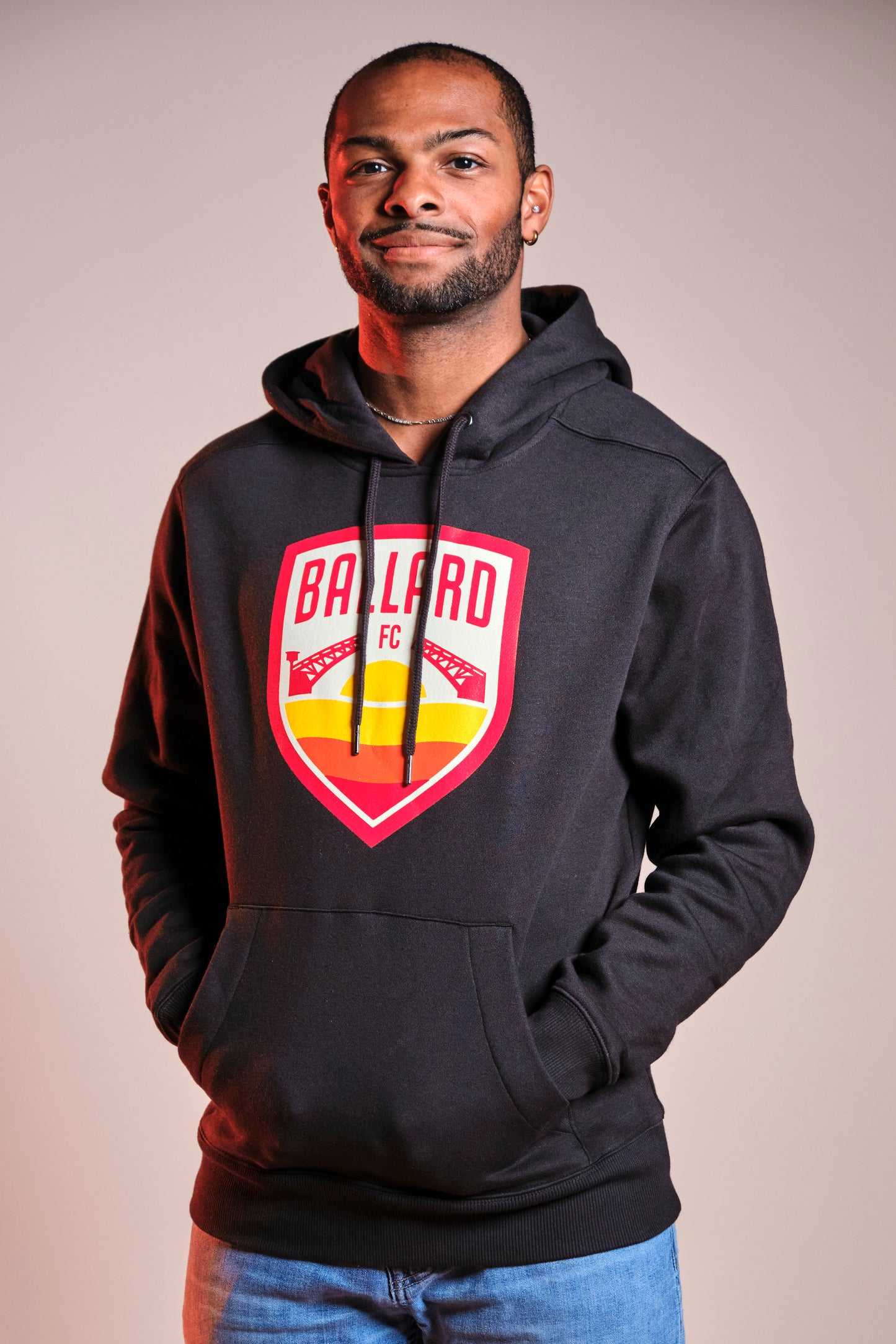 Ballard FC Black Logo Hoodie