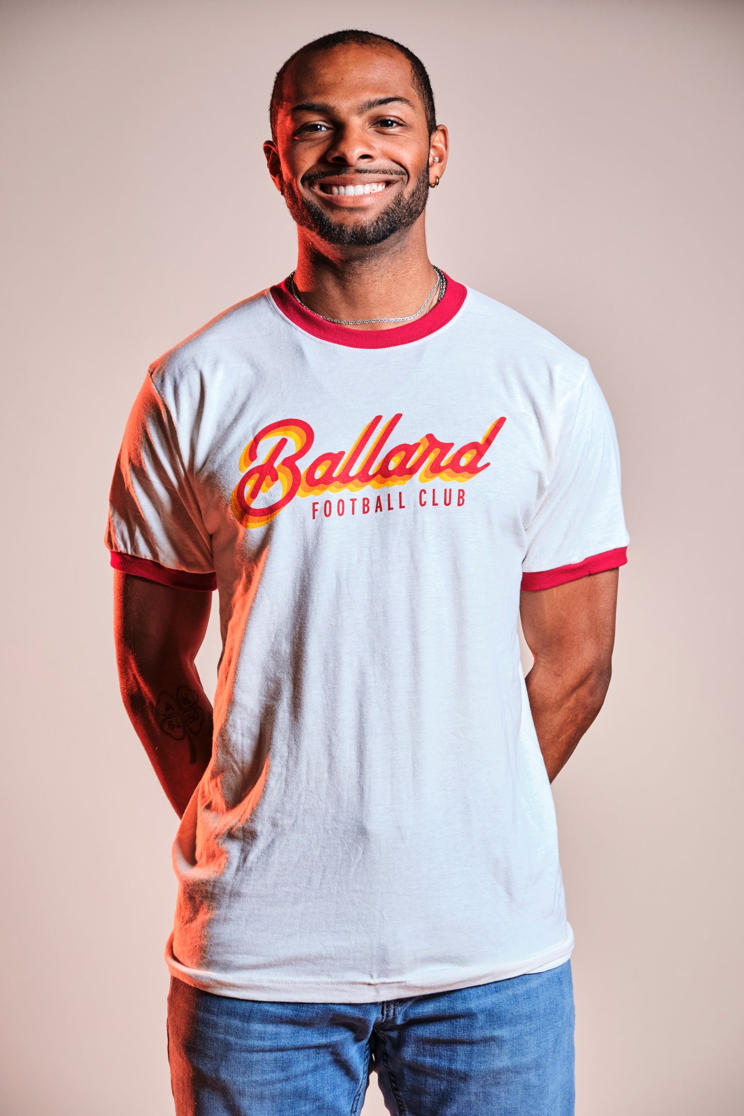 Ballard FC Retro Ringer T Shirt