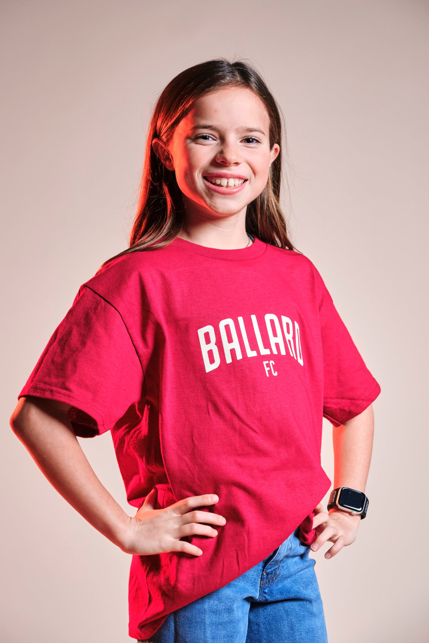 Ballard FC Red Arched Logo T-Shirt