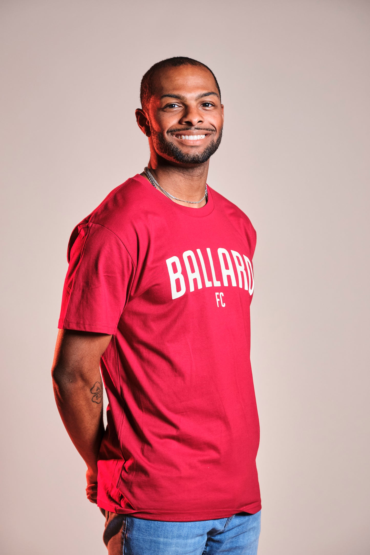 Ballard FC Red Arched Logo T-Shirt