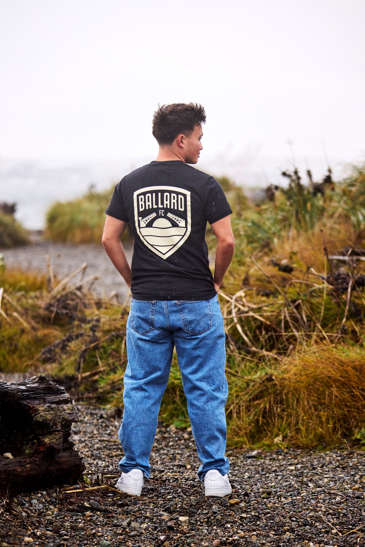 Ballard Merch Ballard FC Wordmark Black T-shirt – Ballard FC & Salmon Bay FC