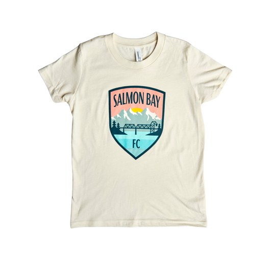 Salmon Bay FC Cream Logo T-shirt