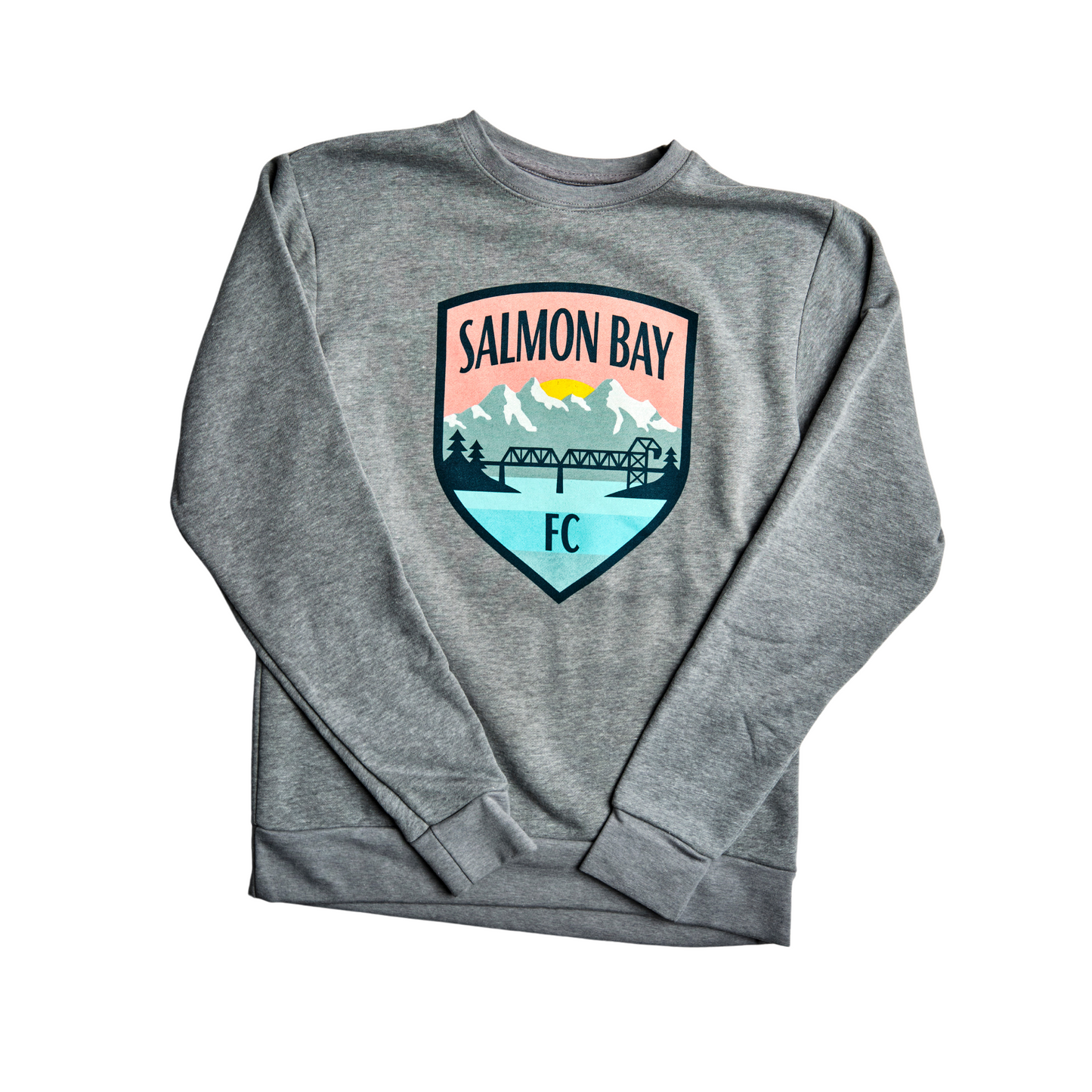 Salmon Bay FC Grey Logo Crewneck