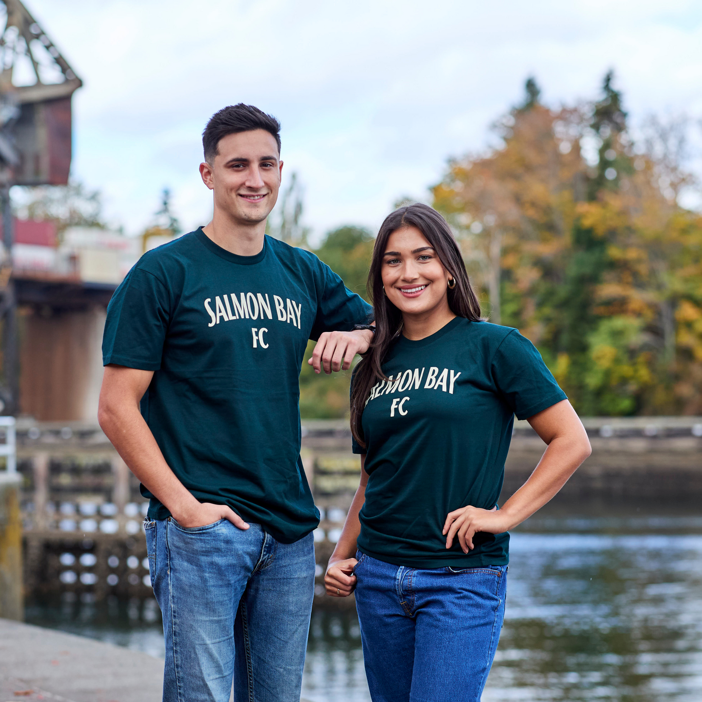 Salmon Bay FC Green Wordmark T-shirt