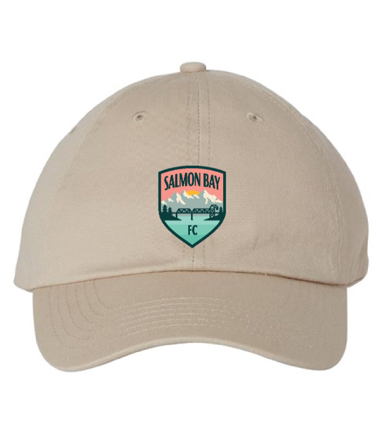 Salmon Bay FC Cream Logo Adjustable Hat